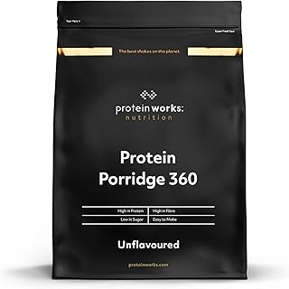 Porridge Protéiné 360 | Petit Déjeuner à Faible Teneur en Sucre | Vitamines Ajoutées | Faible IG, Avoine Complète | Riche en Fibres | THE PROTEIN WORKS | Original | 1kg